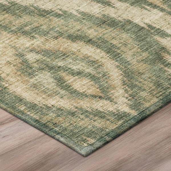 Chantille Machine Washable Indoor/Outdoor Abstract ACN3071 Fern 5 ft. x 7 ft. 6 in. Area Rug