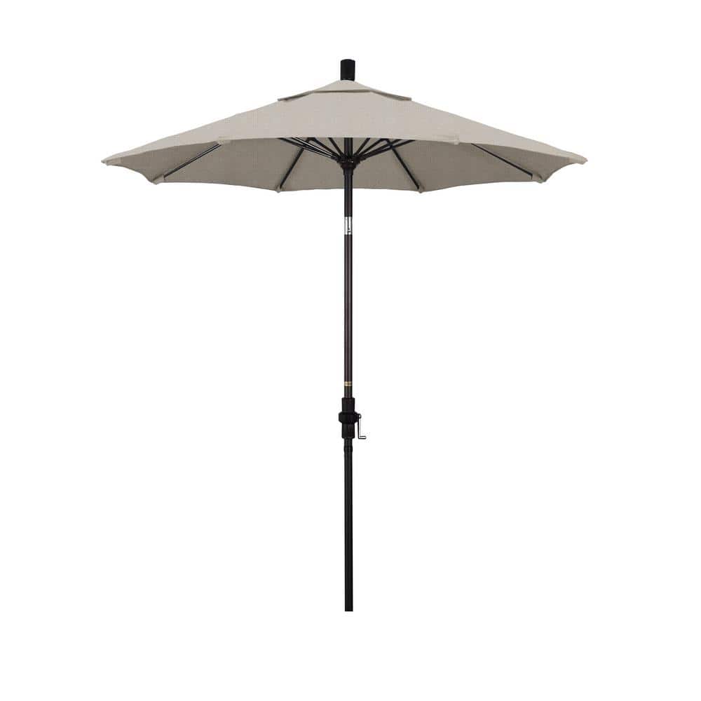 7-1/2 ft. Fiberglass Collar Tilt Patio Umbrella in Granite Olefin price history on PriceWatchPro