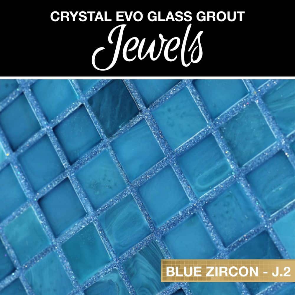 Blue Zircon Crystal Glass Grout Jewels with Starlike EVO