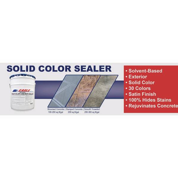 Eagle - 1 gal. Patio Green Solid Color Solvent Based Concrete Sealer