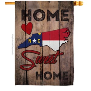 2.5 ft. x 4 ft. Polyester State North Carolina Sweet Home States 2-Sided House Flag Regional Decorative Vertical Flags
