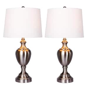 30 in. Urn with Pedestal Base Metal Table Lamp (2-Pack)