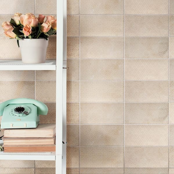 Camden Decor Bone 4 in. x 8 in. Ceramic Wall Tile (11.5 sq. ft. /Case)