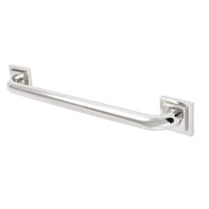 Claremont 18 in. x 1-1/4 in. Grab Bar in Polished Nickel