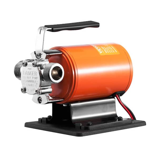 Water Transfer Pump 12-Volt DC 360 GPH 1/10HP Portable Electric Utility Pump w/ 6 ft. Hose for Garden Pool Pond Hot Tub