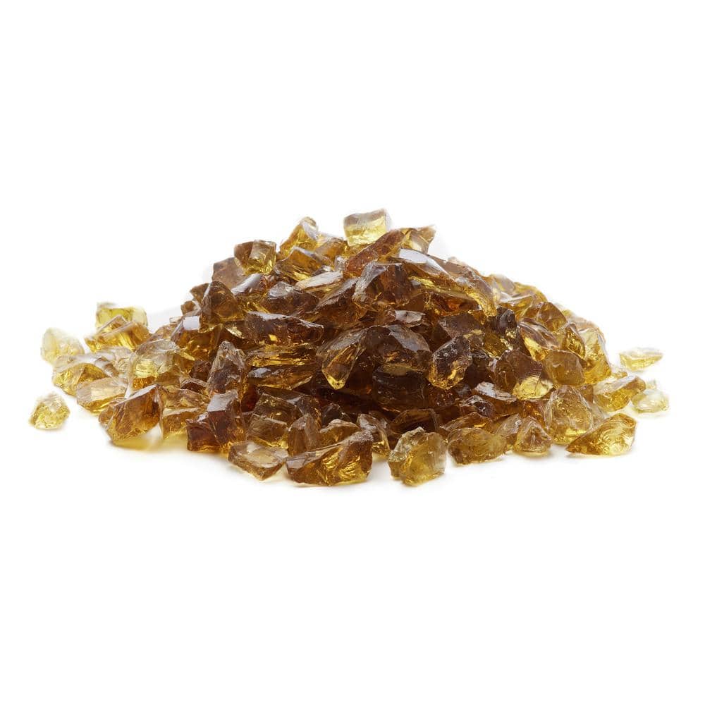 Chestnut Broken Fire Glass for Natural Gas and Propane