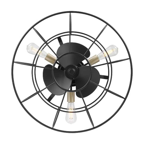 Altitude Farmdale 24 in. Indoor/Outdoor Matte Black Ceiling Fan