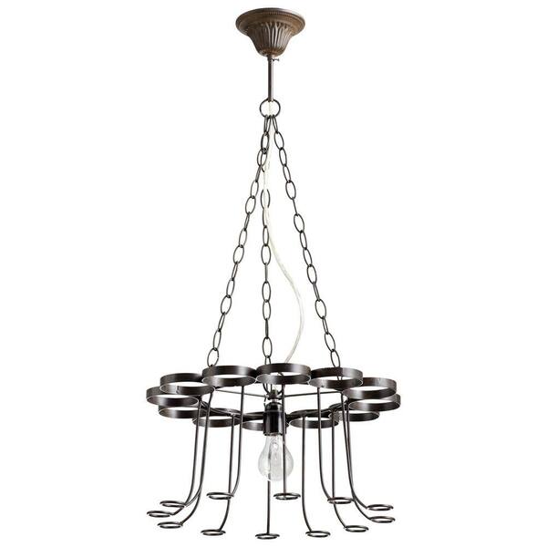 Filament Design Prospect 1-Light Bronze Chandelier