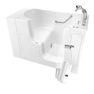 Gelcoat Value Series 52 in. x 30 in. Right Hand Touch Control Walk-In Air Bathtub with Outward Opening Door in White