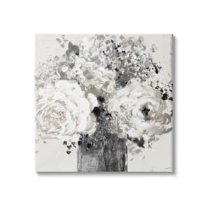 Abstract Floral Arrangement Expressive Flowers by Lanie Loreth Unframed Print Nature Wall Art 17 in. x 17 in.
