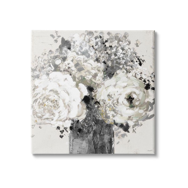 Stupell Industries Abstract Floral Arrangement Expressive Flowers by Lanie Loreth Unframed Print Nature Wall Art 17 in. x 17 in.