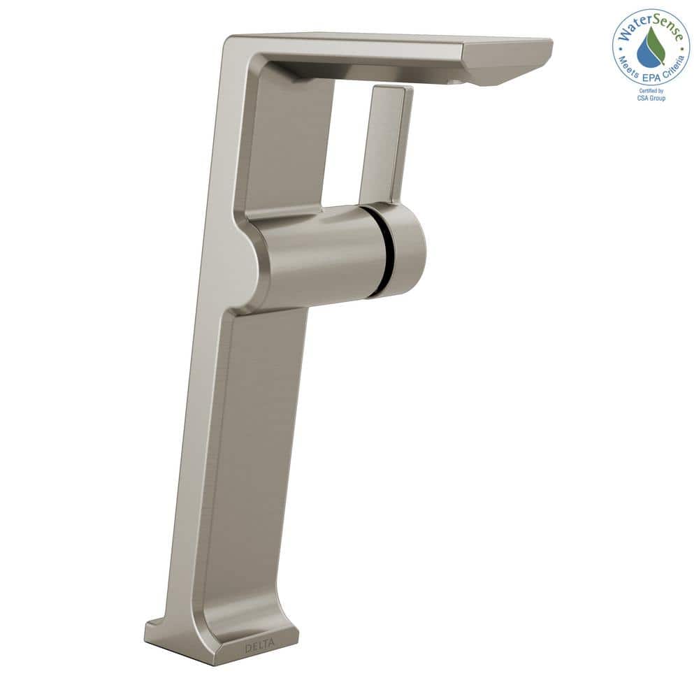 Modern Stainless Steel Single Hole Vessel Bathroom Faucet