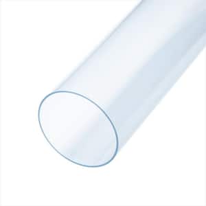 4 in. x 36 in. Long Clear Pipe Rigid Plastic Tubing for Dust Collection