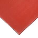 Silicone 1/8 in. x 36 in. x 24 in. Red/Orange Commercial Grade 60A Rubber Sheet
