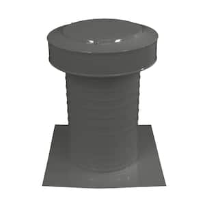 8 in. Dia Keepa Vent an Aluminum Static Roof Vent for Flat Roofs in Weatherwood