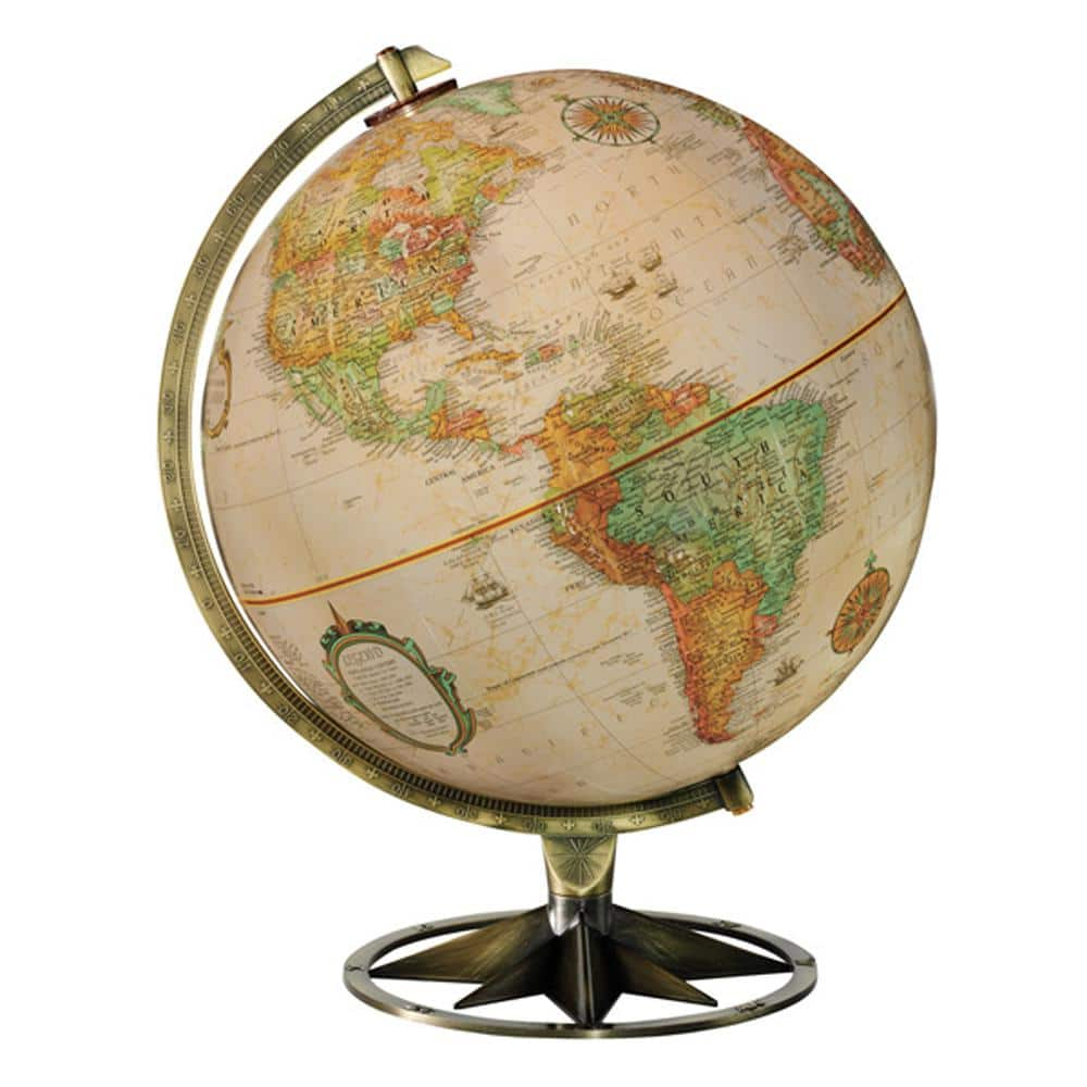 UPC 039231365183 product image for Compass Rose 12 in. Desk Globe | upcitemdb.com