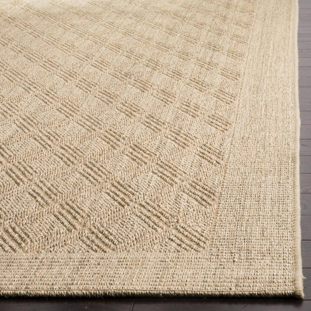 Palm Beach Sand Geometric Hand-Knotted Sisal Accent Rug