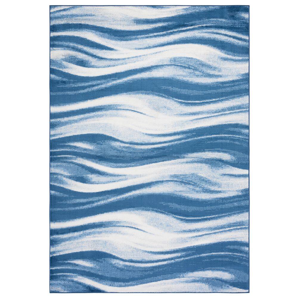 Jasper 8 ft. x 10 ft. Navy/Ivory Gradient Waves Area Rug price history on PriceWatchPro
