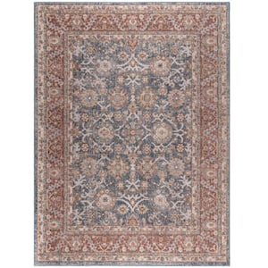 Multi-Colored 8 ft. x 10 ft. Faith Persian Bordered Traditional Woven Area Rug