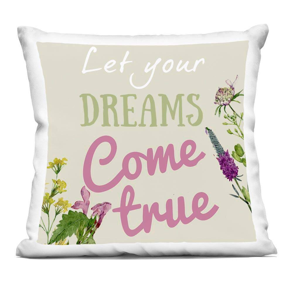 Dreams Come True with Florals Beige Abstract Polyester 18 in. x 18 in. Throw Pillow price history on PriceWatchPro