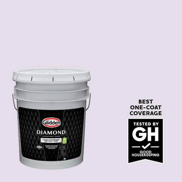 Glidden Diamond 5 gal. Orchid Lane PPG1176-2 Semi-Gloss Interior Paint with Primer