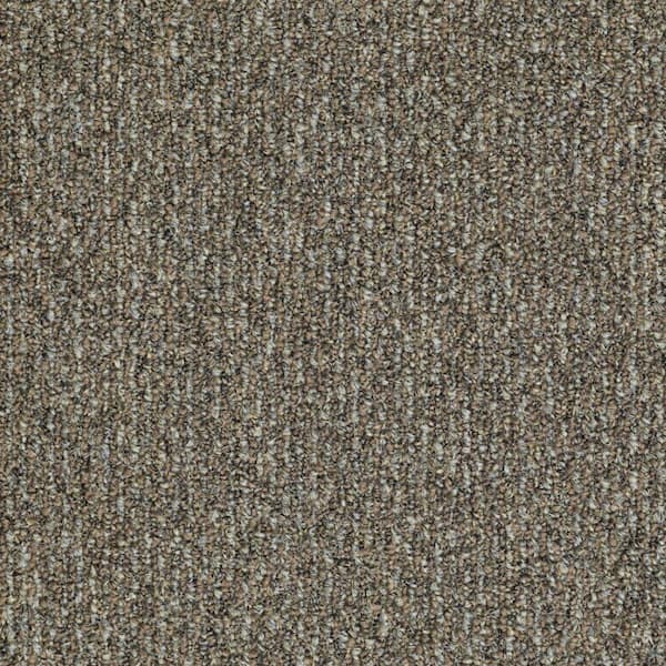TrafficMaster Fallbrook - Beechnut - Brown 19 oz. SD Olefin Berber Installed Carpet