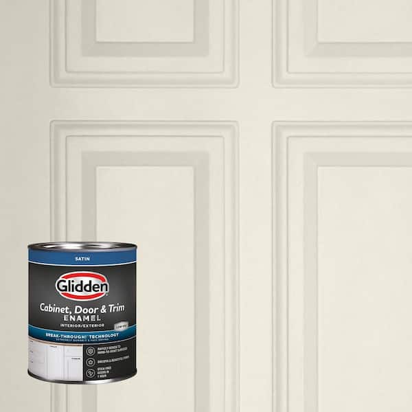 Glidden 1 qt. PPG1024-1 Off White Satin Door, Trim and Cabinet
