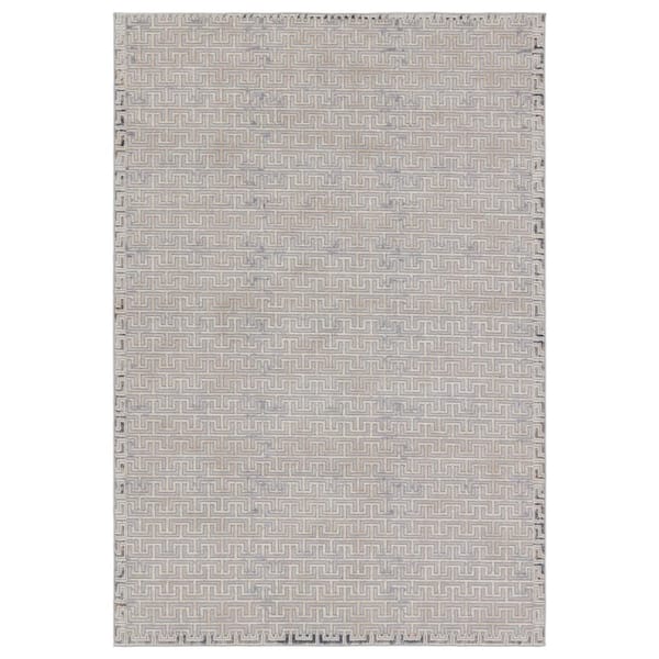 Jaipur Living 9 X 12 Gray Indoor Geometric Industrial Area Rug in