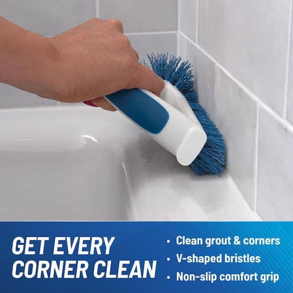 2-in-1 Corner and Grout Scrubber Brush