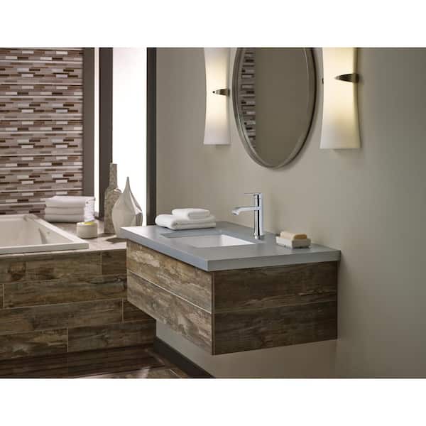 Genta Single Handle Single Hole Bathroom Faucet in Polished Chrome (2-Pack)
