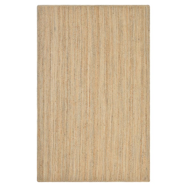 Solo Rugs Avi Jute Natural 9 ft. x 12 ft. Hand Woven Contemporary Transitional Area Rug