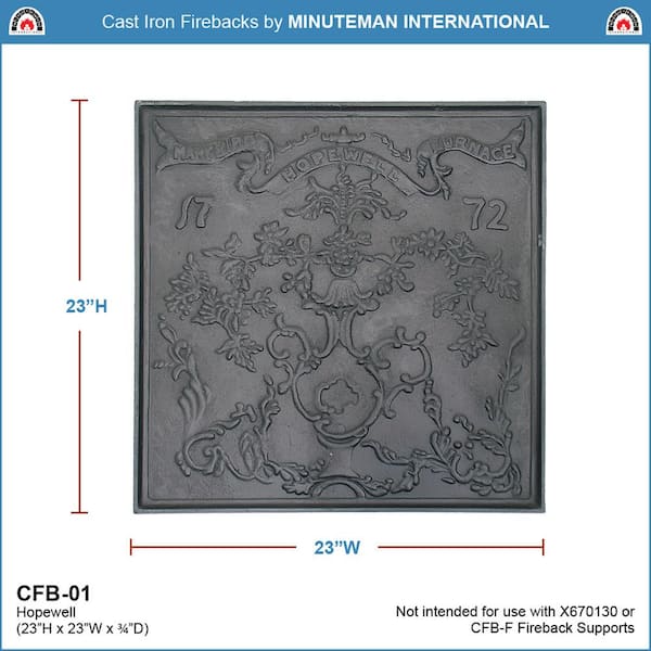 Achla Designs Minuteman International T-50-R Cast Iron Wood Stove