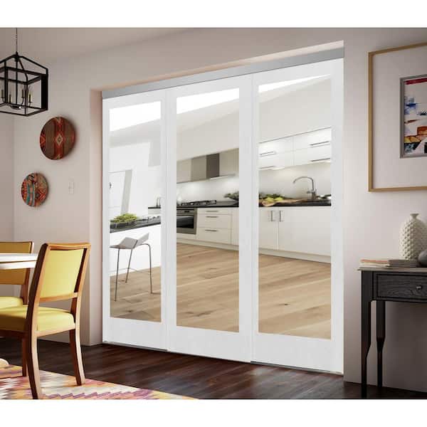 Impact Plus 96 in. x 80 in. Mir-Mel Primed Mirror Solid Core MDF