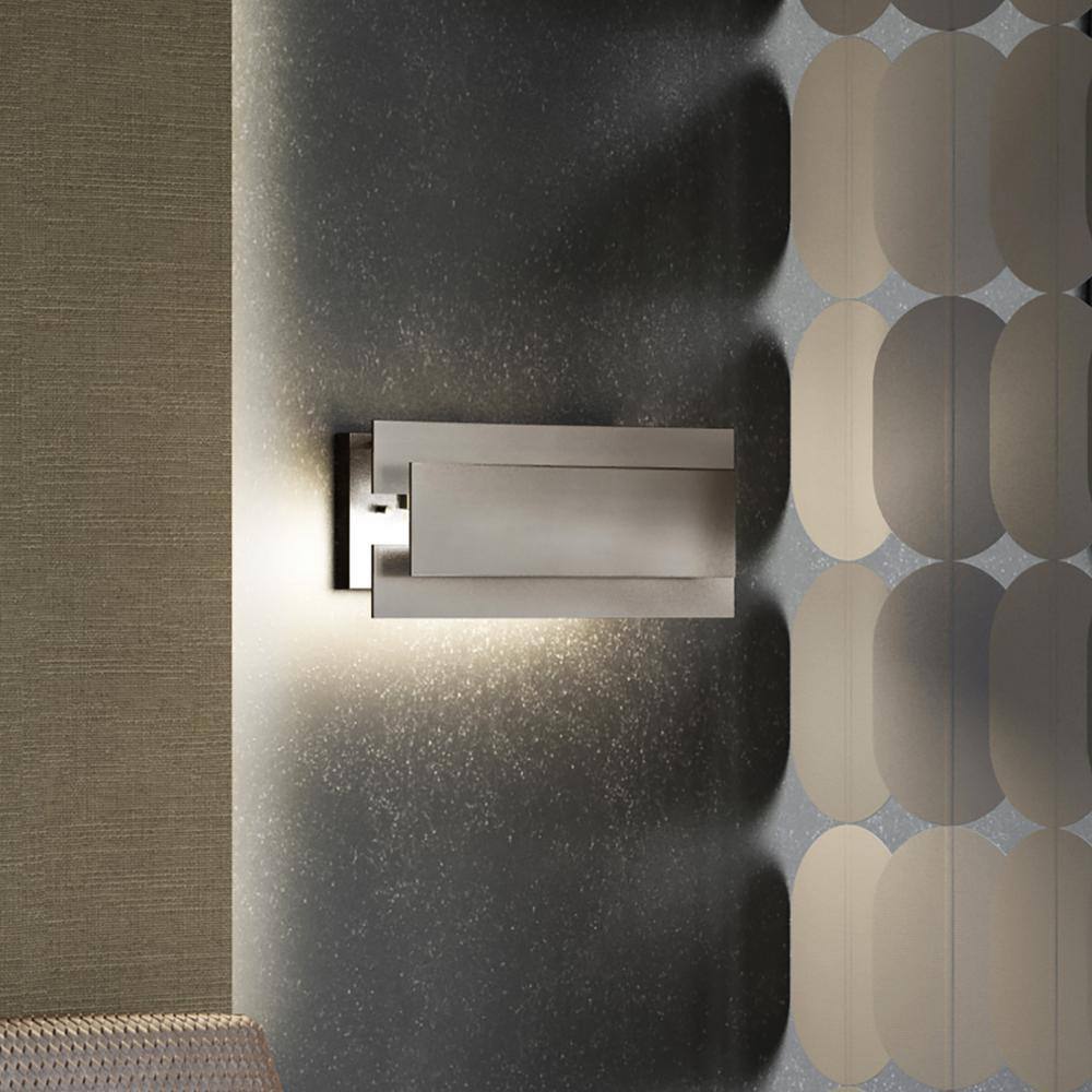 Modern Brushed Nickel 3-Light Vanity Wall Sconce
