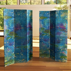 6 ft. River God Printed 3-Panel Room Divider