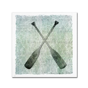 Life Is Better At The Lake Oars 2 by LightBoxJournal Travel Hidden Frame 14 in. x 14 in.
