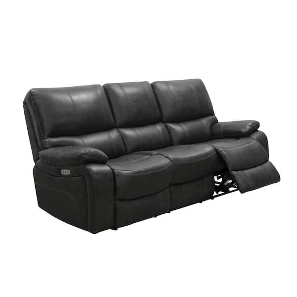 New Brooklyn Fabric Reclining Sofa Set Black and Grey OR Brown and Beige 3 2 Black and Grey