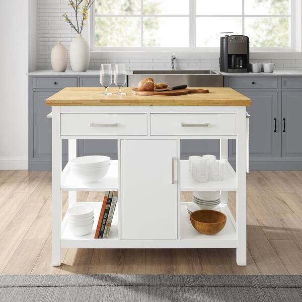 White Kitchen Island Wood Top – I Hate Being Bored