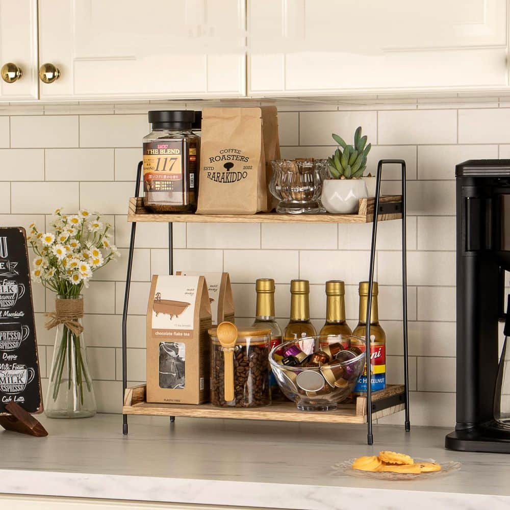 CAFE WOOD SHELF BOX！DARK BRAUN amber-pine-furinno-bookcases-