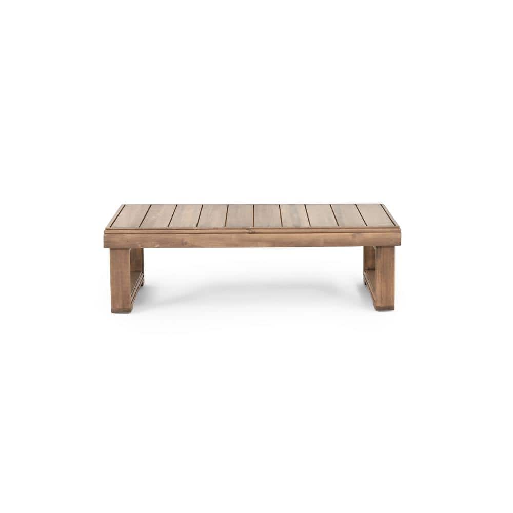 11.25 in. Brown Wood Outdoor Bar Table