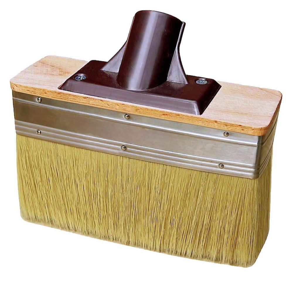7 in. x 2 in. Large Deck Stain Brush Head for Threads Extension to Apply St