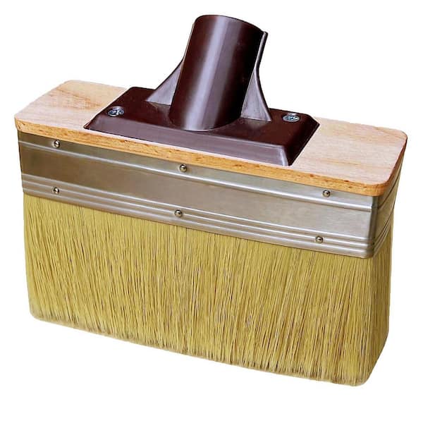 7 in. x 2 in. Large Deck Stain Brush Head for Threads Extension to Apply Stain and Sealers for Wood Deck Floor Etc
