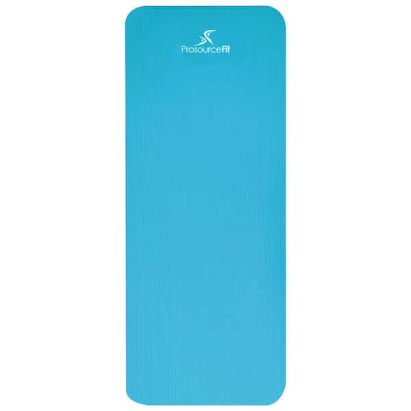 PROSOURCEFIT All Purpose Aqua 71 in. L x 24 in. W x 1 in. T Extra Thick  Yoga and Pilates Exercise Mat Non Slip (11.83 sq. ft.) ps-1996-etm-aqua -  The Home Depot