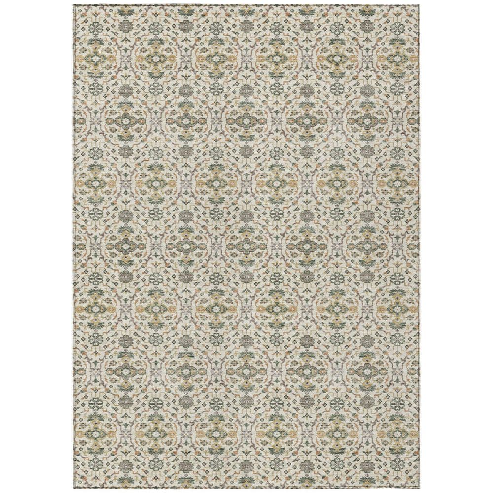Chantille Machine Washable Indoor/Outdoor Abstract ACN2917 Cream 8 ft. x 10 ft. Area Rug price history on PriceWatchPro