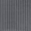 Close-up of gray corduroy fabric texture.