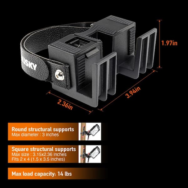 Husky Portable Work Light Mount with Strap K9028 - The Home Depot