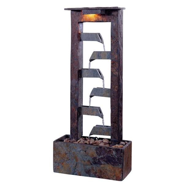 Kenroy Home Aqueduct Lighted 32 in. Indoor Table Fountain