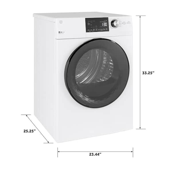 GE 4.3-cu ft Stackable Electric Dryer (White)