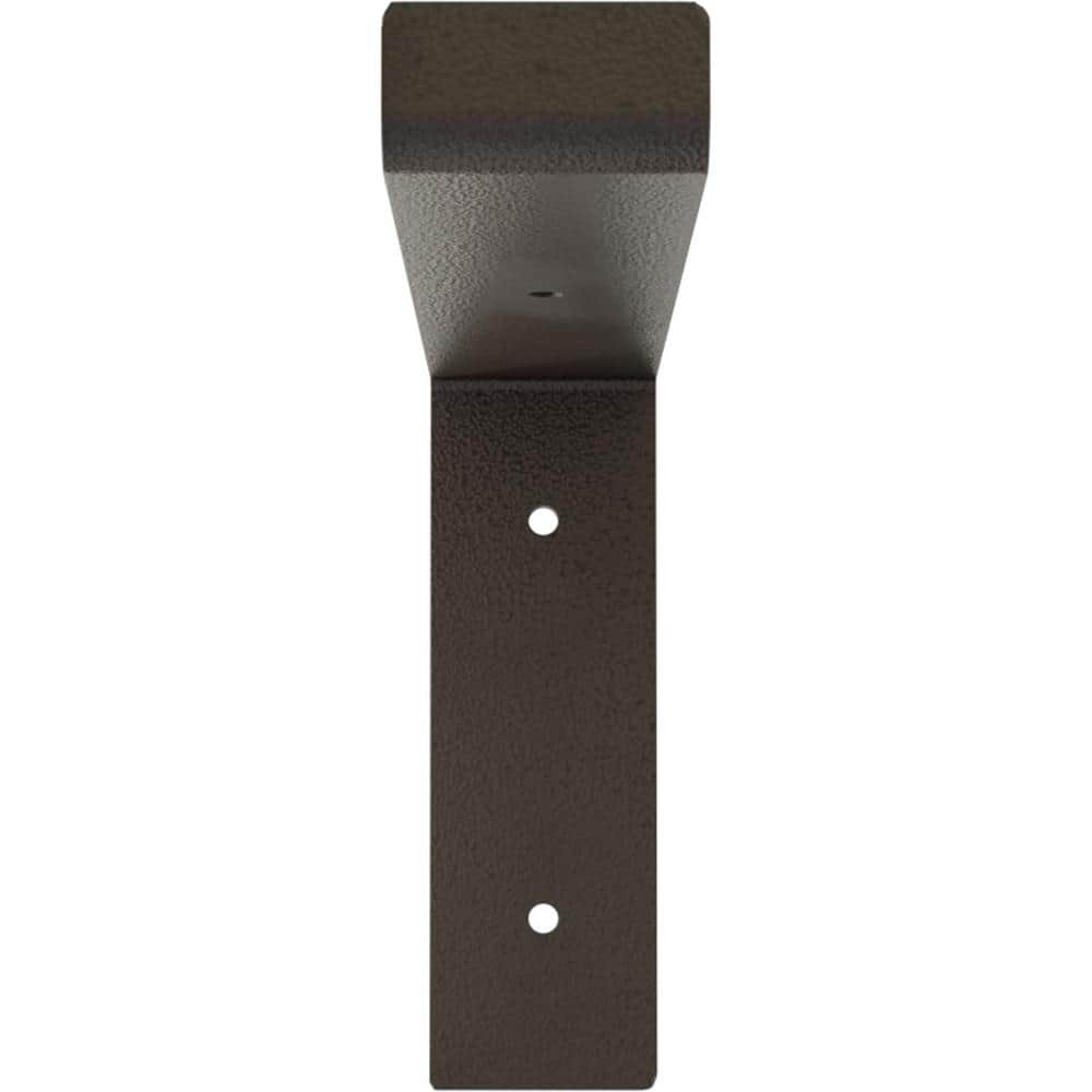Hammered Dark Bronze Steel Truss Shelf Bracket, 7.25" x 10"