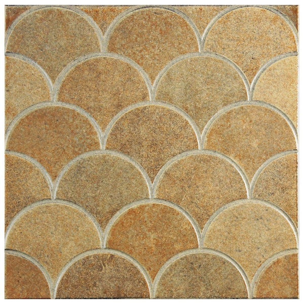 Merola Tile Escama Beige 13-1/8 in. x 13-1/8 in. Ceramic Floor and Wall Tile (7.22 sq. ft. / case)